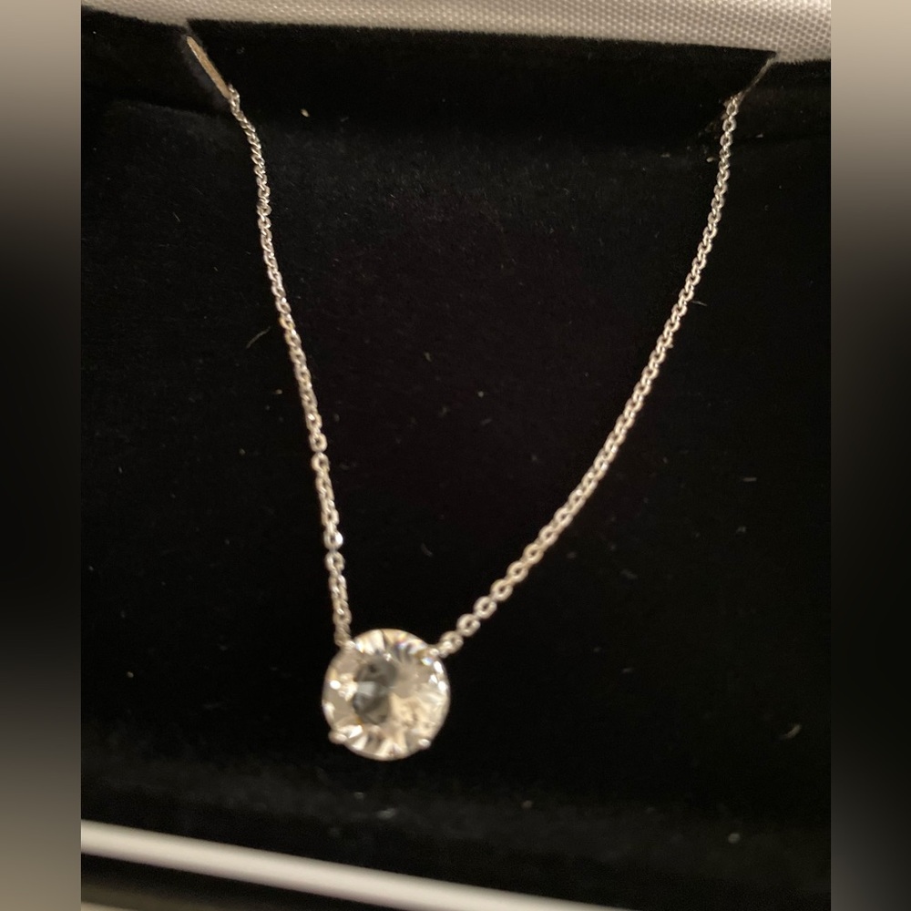 Sterling Swarovski 8 mm crystal necklace